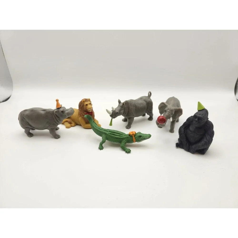 PARTY ANIMALS Figures Toob Safari Ltd playset animal Caker Toppers